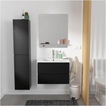 Einzelmöbel + Waschbecken + Spiegel + Sorrento-hochschrank