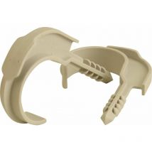 Einzelsteckschelle 25-32mm weiß 10x Nagelschellen