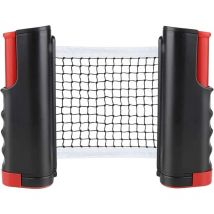 Ersandy - Einziehbares Tischtennisnetz, tragbarer Tischtennisnetzständer, perfekt für Tischtennisplatte, Schreibtisch, Esstisch, verstellbare Länge