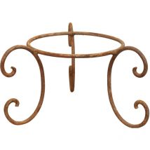 Biscottini - Eisen-Topfhalter, Stativ, Untersetzer, Pflanzkübel, Pflanzgefäß, Unterstützung für Topflappen im Außen- und Innenbereich 38x20