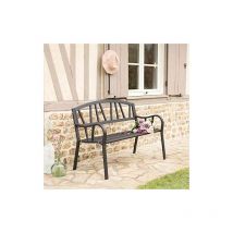 Eisenbank Farbe: anthrazit 123x53x86cm für den Außenbereich