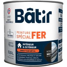 Eisenfarbe Matt 0,5l Schwarz Ral9005