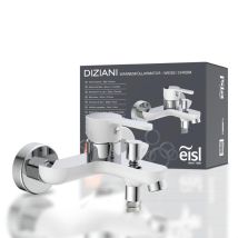 Eisl - Ni023dinwcr Miscelatore Monocomando Per Vasca/doccia, Colore: Bianco/cromato, Diziani Wannenarmatur
