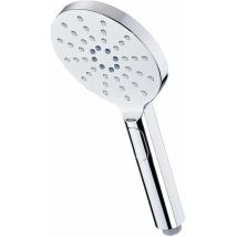 Eisl - Duschkopf Handbrause 12cm Kopfbrause Brausekopf rund Rain-taste 3 Chrom