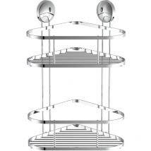 Eisl - tagère d'angle de douche Chrome 22x18x35 cm