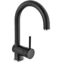 Mitigeur d'évier futura noir-chrome Eisl