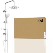 Eisl - DXLD60087CS Set doccia senza rubinetto, grande colonna doccia a pioggia con soffione e doccetta, ideale per l'installazione successiva, doccia