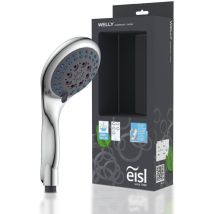 Eisl Welly Dx6051 - Doccetta Doccia Regolabile In 5 Posizioni, Con Guarnizione A Risparmio D'Acqua, Attacco Universale Per Tubo Doccia, Doccetta 