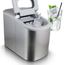 Mspoint - MS-Point Eiswürfelmaschine Eiswürfelbereiter Eiswürfel Ice Maker Eis Maschine in Silber