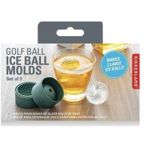Eiswürfelformen - Kikkerland - Cu341 - Golfball-form - 2 Stück - Grünes Silikon