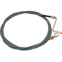 Cabere - Eje de limpieza de desagües Eje de L.5m Garra de D.12mm D40mm de doble capa con acoplamiento de latón.