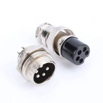 Ej.Life 1 Juego de Conectores Eléctricos de Aviación GX16 de 5 Pines Tipo Tornillo Nuevo