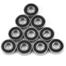 Ej.life - 10 Stück 12 mm Mini Kugellager Kugellager Stahl Abgedichtet Lager, 12x28x8 mm