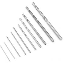 Ej.life - 10 Stück Langlebige, Hohe Geschwindigkeit, 0,5 Bohrer für Fiberglas-Stahl, Gerader Schaft, 0,5–3 Mm Spiralbohrer, Bohrwerkzeuge