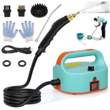 Ej.life - 1500W Nettoyeur vapeur portable haute pression 50-400 ml/min, 3,5 bars, nettoyeur vapeur à main avec 3 têtes de brosse pour la maison, la