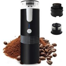 170mL Machine à expresso portable, machine à expresso électrique portable , mini cafetière de voiture dosettes et café moulu pour voyage, camping,