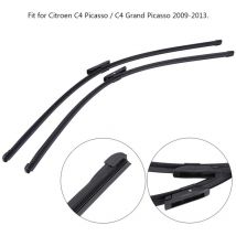 Ej.life - 2 pièces balais d'essuie-glace avant gauche et droite pour Citroen C4 Picasso / C4 Grand Picasso 09-13