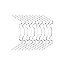 25 pièces Clips de Vitrage pour Serre, D'épaisseur Clips de Vitrage de Serre, Type w 1.2mm Serre Pinces en Acier Inoxydable, Idéal pour Serre Verre