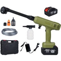 Ej.life - 290PSI 19000r/min 21V Nettoyeur Haute Pression Portable: Nettoyeur Électrique sans Fil à Pression , Lavage Haute Pression Batterie 3.0Ah
