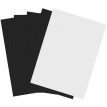 Ej.life - 5 Pcs A4 Feuille d'Impression à Jet d'Encre Magnétique Flexible 210 x 297 mm, Papier Magnétique Imprimable - Blanc, pour l'Impression de