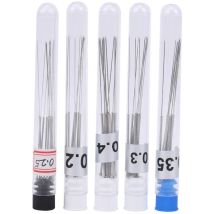 Ej.life - 50Pcs Aiguilles de Nettoyage de Buse d'Imprimante 3D, Argent Acier Inoxydable 0,2/0,25/0,3/0,35/0,4 mm pour Toutes Les Buses de 0,4 mm pour