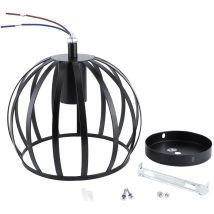 Ej.life - Jeffergarden E27 rustique Cage lustre suspension plafonnier abat-jour pour luminaire de couloir 110V-220V