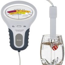 Ej.life - Analyseur de chlore et de pH PC-102B CL2 avec analyseur de qualité de l'eau à sonde pour piscine, spa