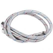 Ej.Life Anschlussschlauch Armatur, 2 Stück flexibler Schlauch 60 cm, Brauseschlauch, Anschlussschlauch, für Waschtischarmaturen, Wasserhahn,