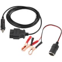 Ej.life - Câble d'alimentation d'urgence obd ii Véhicule ecu Alimentation d'urgence 12V Câble d'alimentation économiseur de mémoire