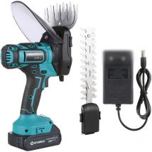 Cisaille Sculpte-Haie et Taille-Herbes sans Fil 20V - Cisaille à Gazon avec Batterie 2000mAh,1300rpm, Chargeur pour Coupe, Elagage - Ej.life