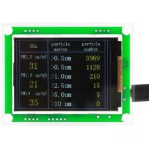 Ej.life - Détecteur de Qualité de L'air 2,8 Pouces Multifonctionnel Numérique Auto PM2.5 Testeur de Compteur de Qualité de L'air PM1.0, PM10.0,