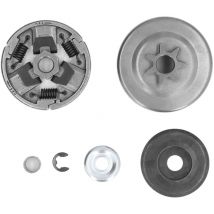 Ensemble de Pignon de Tambour d'embrayage, Kit de Roulement de Pignon de Tambour d'embrayage à 7 Dents Accessoires Améliorés pour Tronçonneuse pour