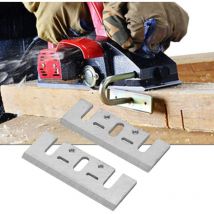 Ej.life - Er,Makita Wendemesser 82Mm,Makita1900B,Fer Rabot 82Mm,Lame Rabot Hitachi 82Mm,Lame Rabot Makita a Pair Hss Menuiserie Lame de Remplacement