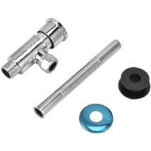 Ej.Life G1/2 Urinoir Flush Valve, Pièces détachées WC Valve de Chasse Valve Double pour Chasse en Alliage de Zinc Durable de Toilettes