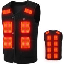 Gilet Chauffant pour Homme Femme avec 16 Zones de Chauffage, Rechargeable par usb Lavable Chaud Gilet,XL - Ej.life