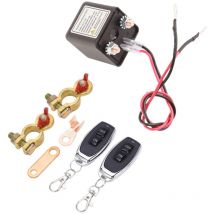 Interrupteur de Déconnexion de Batterie à Distance, DC12V 250A Télécommande sans Fil Antivol Interrupteur de Mise à Niveau pour Voiture, Interrupteur