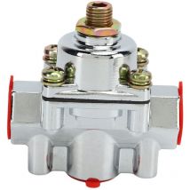 Ej.life - Kraftstoffdruckregler, 12 804 Zinklegierung Kraftstoffdruckregler-Kit 1 bis 4 Psi 3/8in npt Port Rostfreier Vergaser-Kraftstoffdruckregler