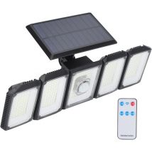 Lampe Solaire Exterieur, Lumière Solaire Extérieure avec Détecteur de Mouvement 300 led, IP65 Étanche Projecteur Solaire Extérieur - Ej.life