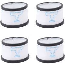 Lot de 4 Filtres de Rechange pour Aspirateur inse S600 S6P S6, Cartouches Filtrantes Réutilisables Lavables, Filtres à Mailles de Mise à Niveau à