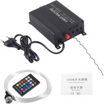 Lumières en Fibre Optique, led Fibre Optique Lumiere en Plastique 16 w Rgbw led Lumières du Ciel Étoilé, Décoration pour Plafonds avec Un Moteur