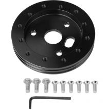 Moyeu de volant de voiture, subvention de volant 3 trous 0.5in moyeu entretoise pour adaptateur 6 trous universel(noir) - Ej.life