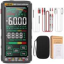 Ej.life - Multimètre Numérique à Plage Automatique trms 6000 Comptes, Multimètre Digital, Ampèremètre, Ohmmètre, Voltmetre, Mesure de Courant Tension