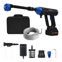 Nettoyeur Haute Pression sur Batterie, 20000r/min 21 v 50 Bars Nettoyeur Haute Pression sans Fil Nettoyeur Haute Pression Portable avec Moteur Haute
