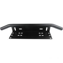Nummernschild-Lampenstange, Aluminiumlegierung Antiwear Schwarz 60 x 12 x 9 Cm Fahren Arbeitslicht Basis Unterstützung Kennzeichenhalter für