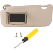 Pare-soleil de voiture gauche cté conducteur gris durable haute dureté pare-soleil avec remplacement de miroir de courtoisie pour Levin corolla 14 à