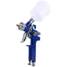 Ej.life - Pistolet de pulvérisation d'huile de Moteur, Mini Pistolet de pulvérisation de Peinture à air hvlp à Alimentation par gravité Bleue hvlp