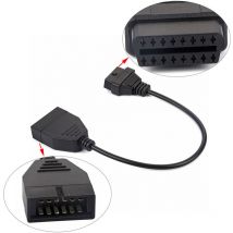 Pour gm OBD1 12 broches à OBD2 16 broches cble adaptateur de connecteur d'outil de Diagnostic - Ej.life