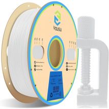 Ej.Life PP Filament 1.75mm, Filament d'Impression 3D Fonctionnel pour Imprimante 3D FDM, Précision Dimensionnelle +/- 0.02mm, 1kg/Bobine, PP Blanc