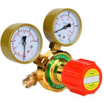 Ej.life - Régulateur de gaz acétylène, régulateur de gaz de soudure, compteur de pression acétylène pour chalumeau à gaz, kit de coupe G5/8 CGA580
