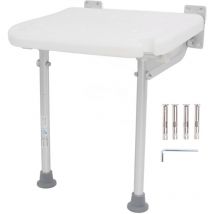Ej.Life Siege De Douche Mural Rabattable,Tabouret De Douche Antidérapant Pour Personnes âgées,femme Enceintes,personnes Handicapées,Charge Maximale